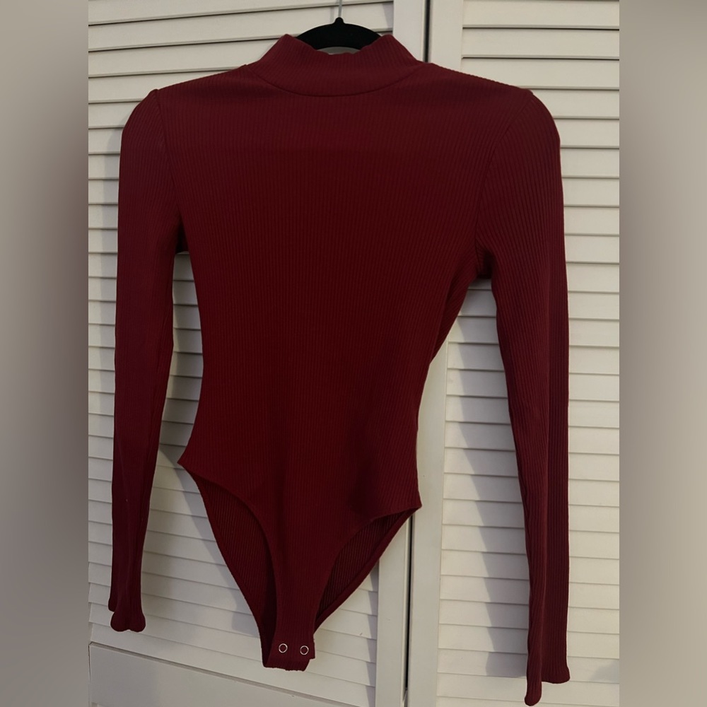 Burgundy bodysuit